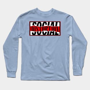 Social distortion logo design Long Sleeve T-Shirt